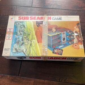 Sub Search Game Vtg 1973 Milton Bradley 3 Level Strategy 95% Complete RARE READ